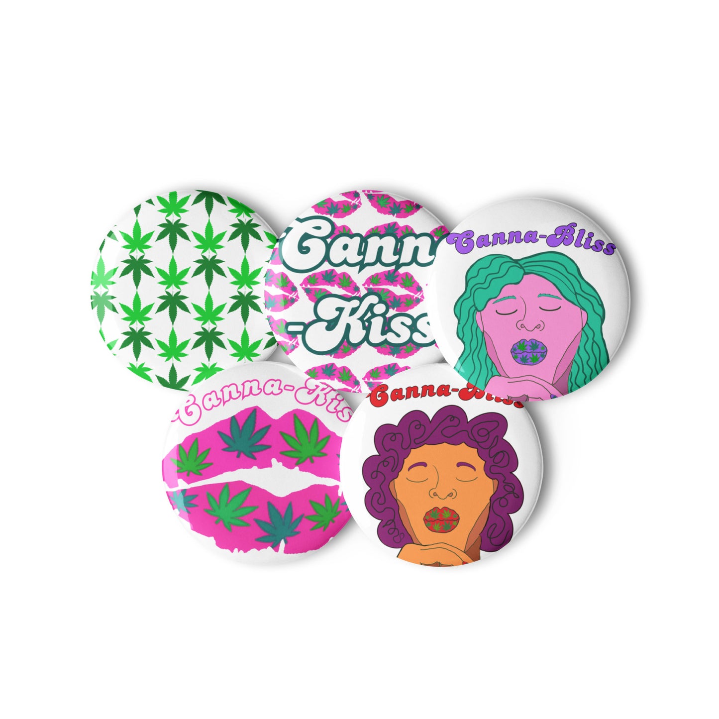 Cannabis pin buttons