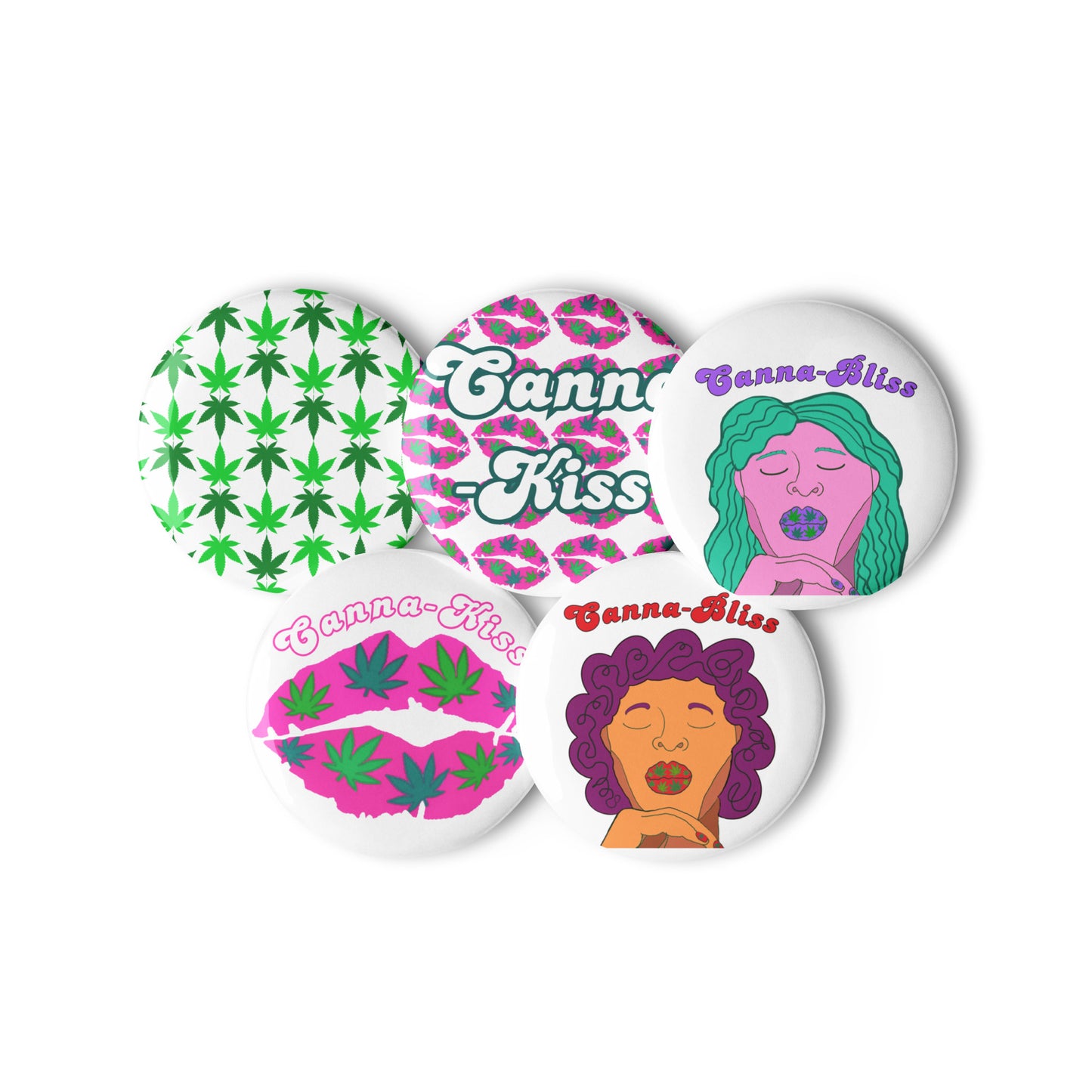 Cannabis pin buttons