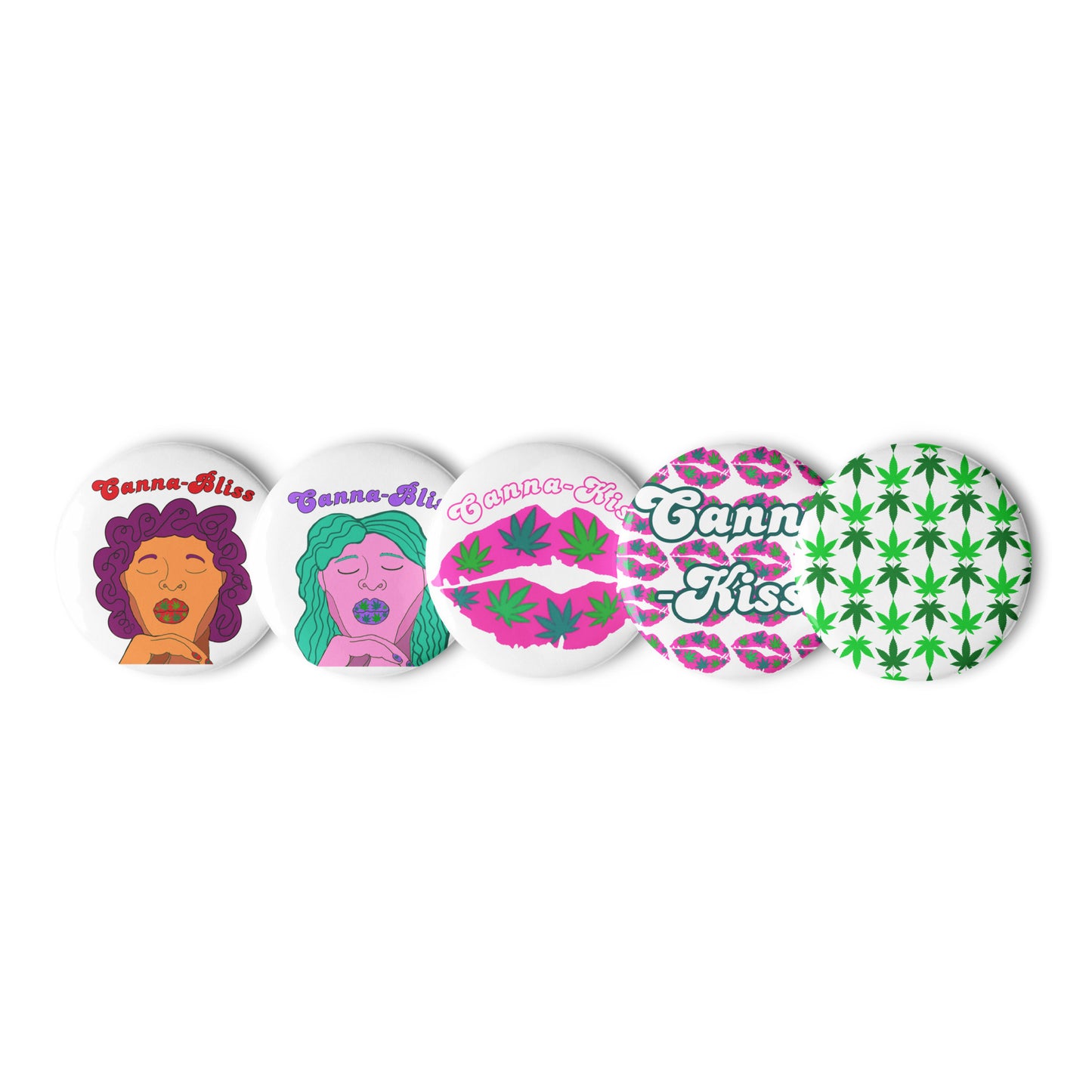 Cannabis pin buttons