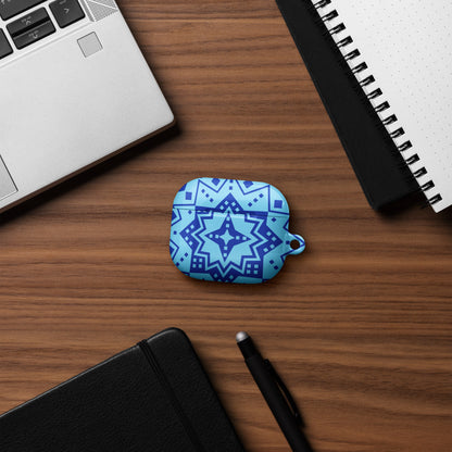 Blue Mandala Case for AirPods® - Cosmic Circle in Sky and Royal Blue