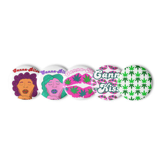 Cannabis pin buttons