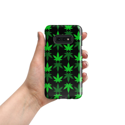 Black and Green Canna Tough case for Samsung®