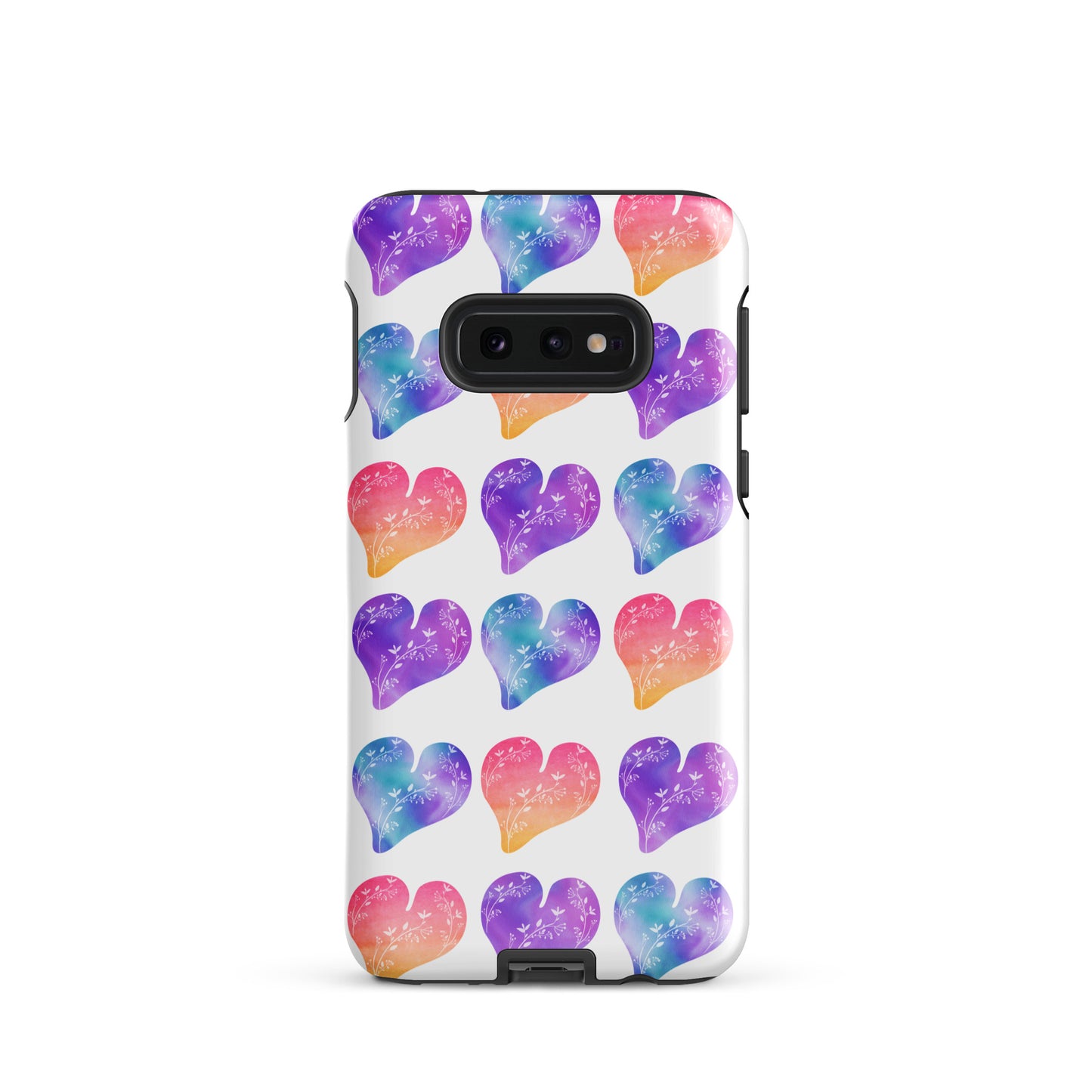 Rainbow Ombre Watercolor Hearts - Tough case for Samsung®