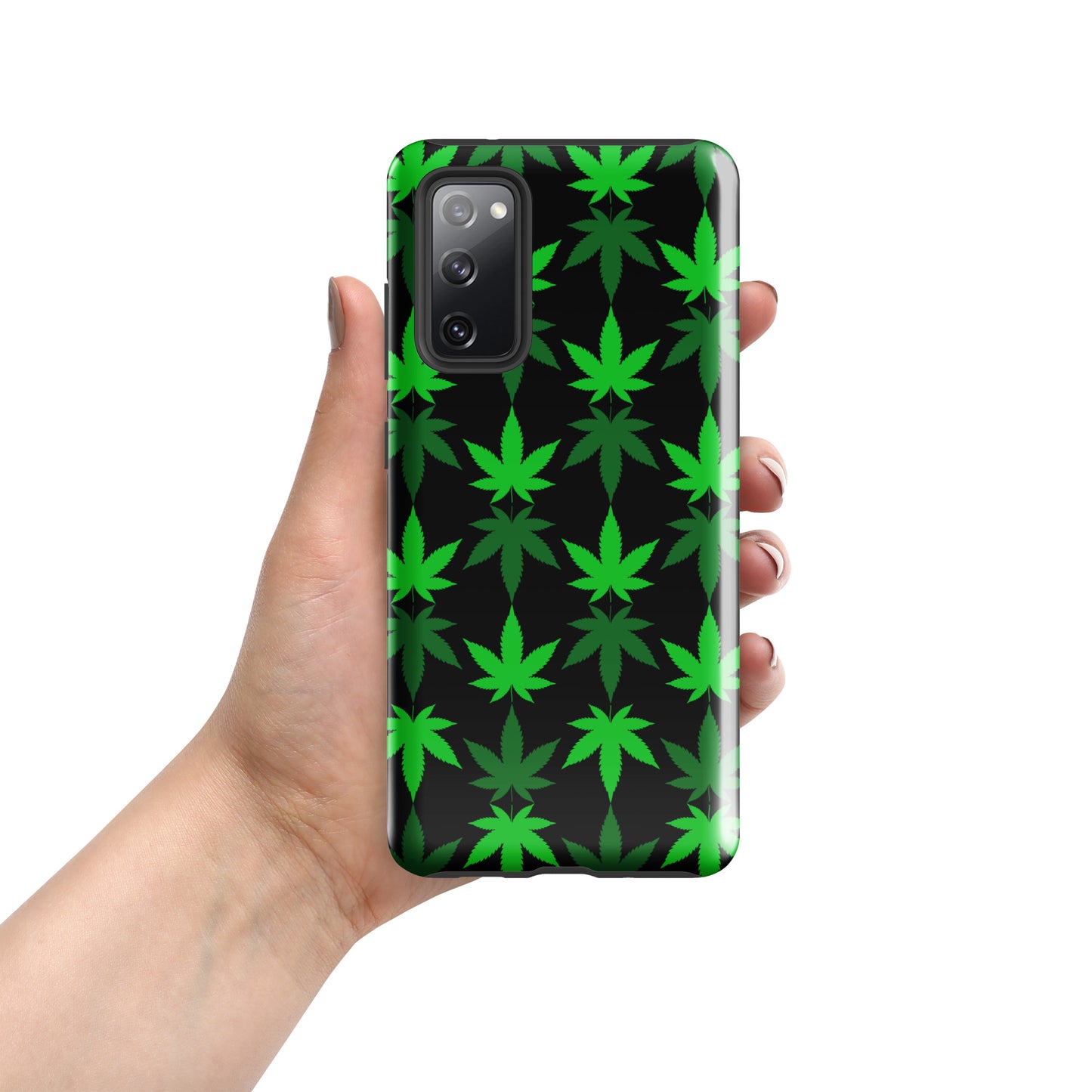 Black and Green Canna Tough case for Samsung®