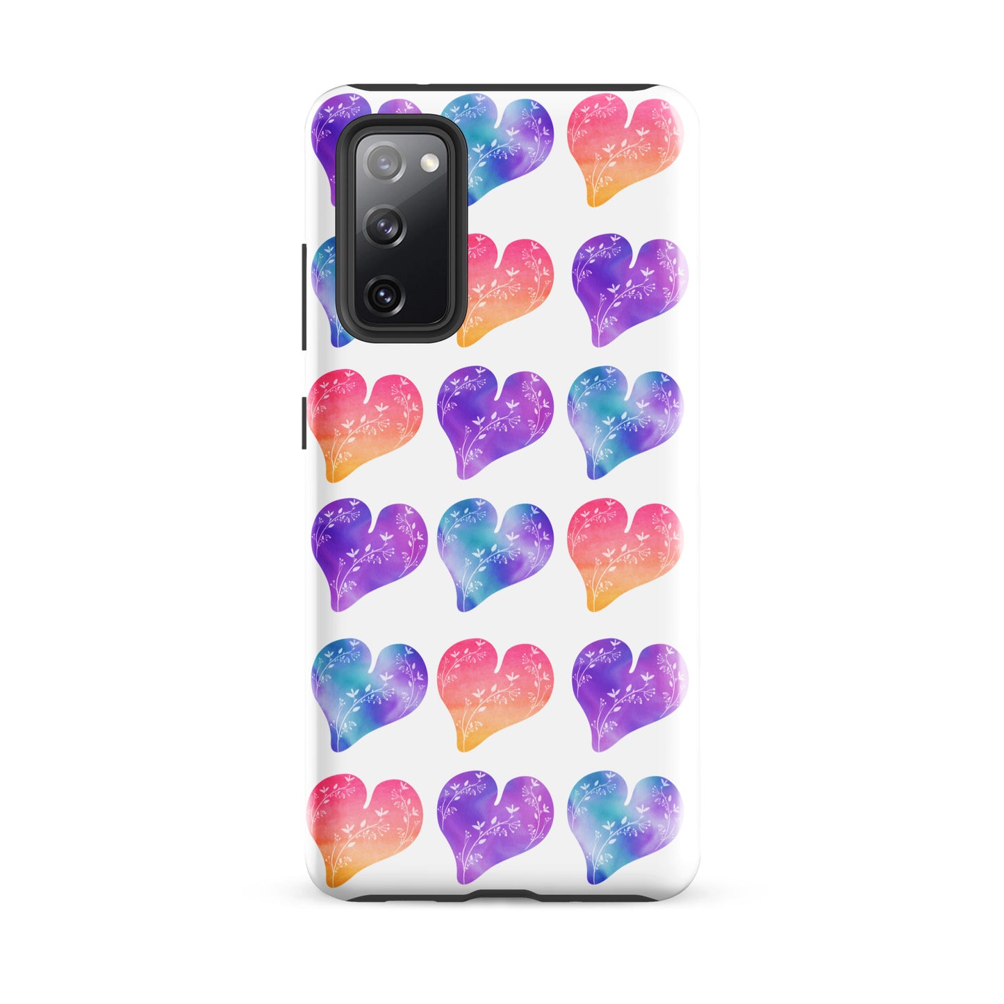 Rainbow Ombre Watercolor Hearts - Tough case for Samsung®