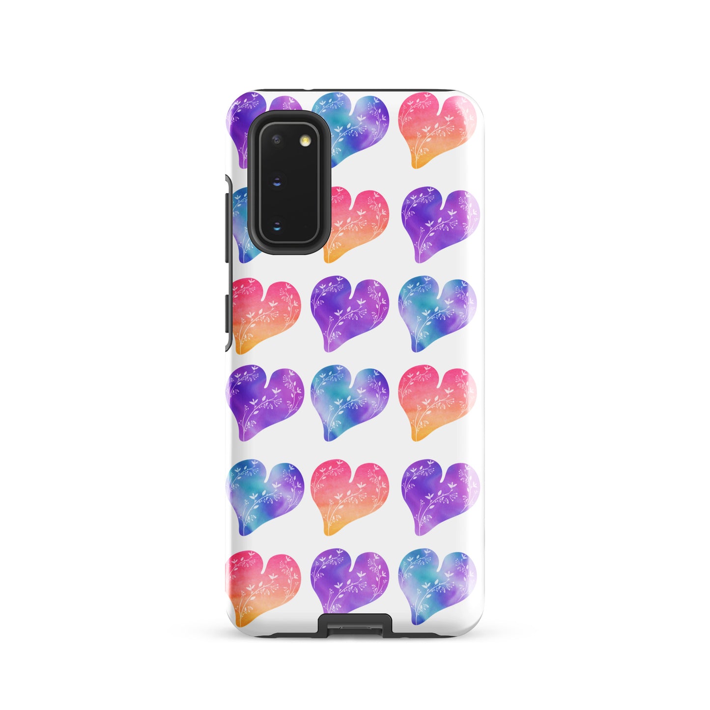 Rainbow Ombre Watercolor Hearts - Tough case for Samsung®