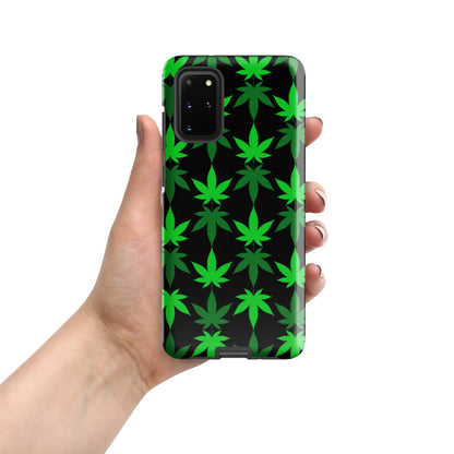 Black and Green Canna Tough case for Samsung®