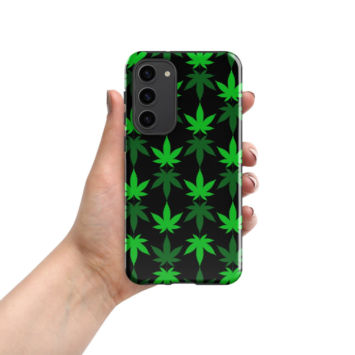 Black and Green Canna Tough case for Samsung®